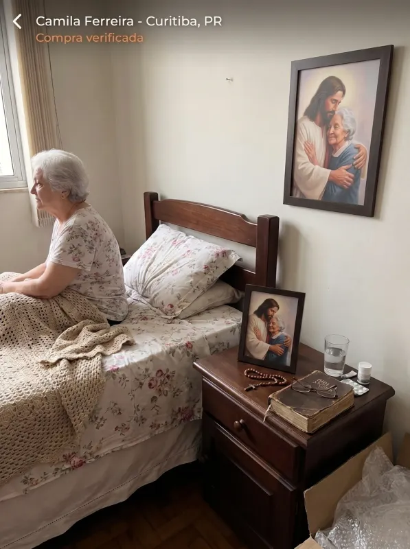 Foto enviada por Camila Ferreira com o quadro recebido